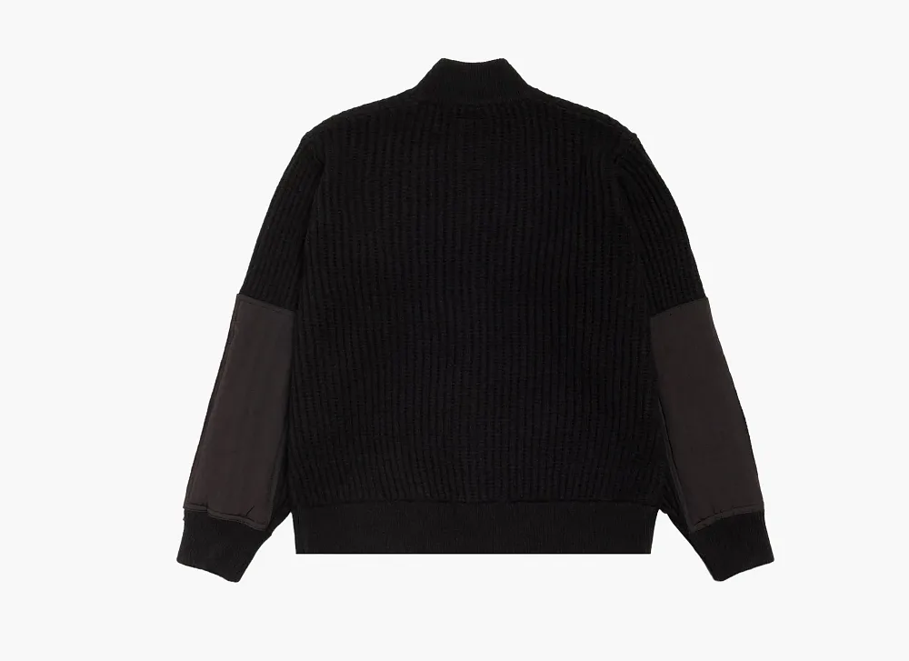 Stussy Patch Zip Sweater Black