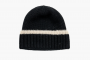 Chanel Beanie Hat Wool "Black / White" 