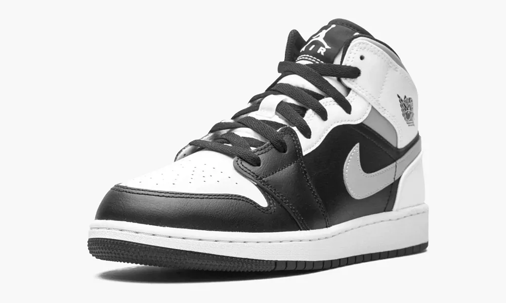 Air Jordan 1 Mid GS White Shadow