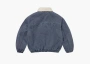 Supreme Faux Shearling Lined Bomber Jacket Navy 
