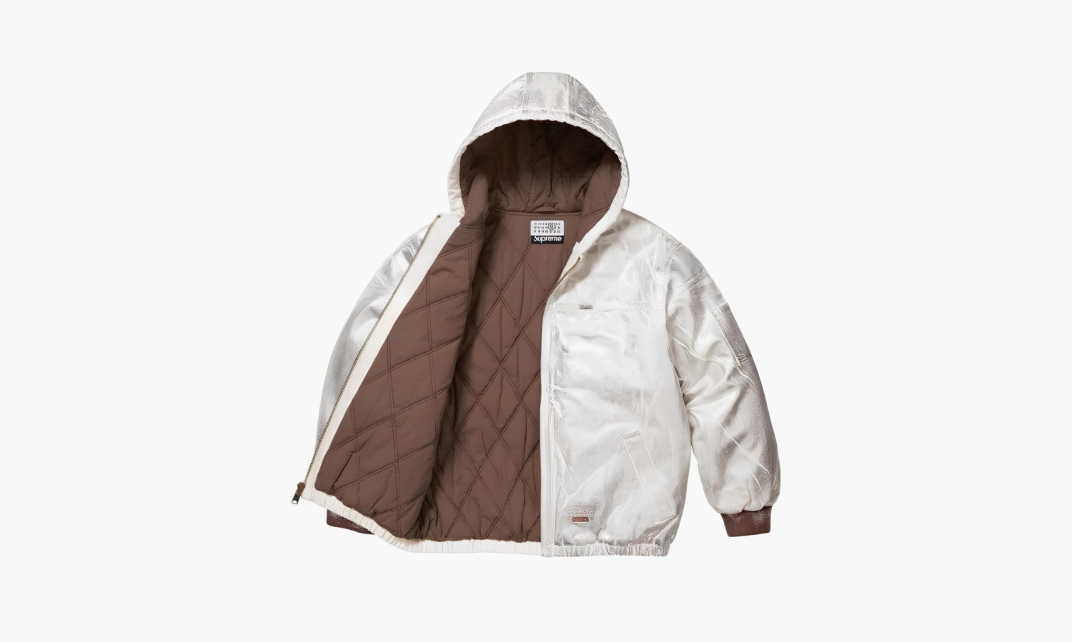 фото Supreme X Mm6 Hooded Jacket "White" (Куртки)-SUP-SS24-115