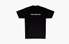 Balenciaga Logo Mirror Print Medium Fit T-Shirt Black