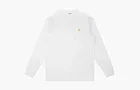 Carhartt WIP Chase Logo Long Sleeve White