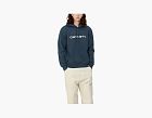 Carhartt WIP Script Logo Hoodie Blue