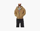 Carhartt WIP Zip Hooded Sweatshirt Brown