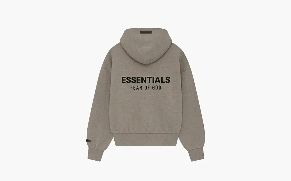 Fear of God Essentials Classic Full Zip-Up Hoodie Homestead Heather