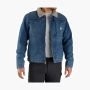 Carhartt 105478 Denim Sherpa-Lined Jacket Relaxed Fit Beech 