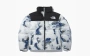 The North Face White Label Novelty Nuptse Down Jacket Earth Print 