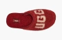 Scuff Slipper 'Curly Graphic - Red Wine' 