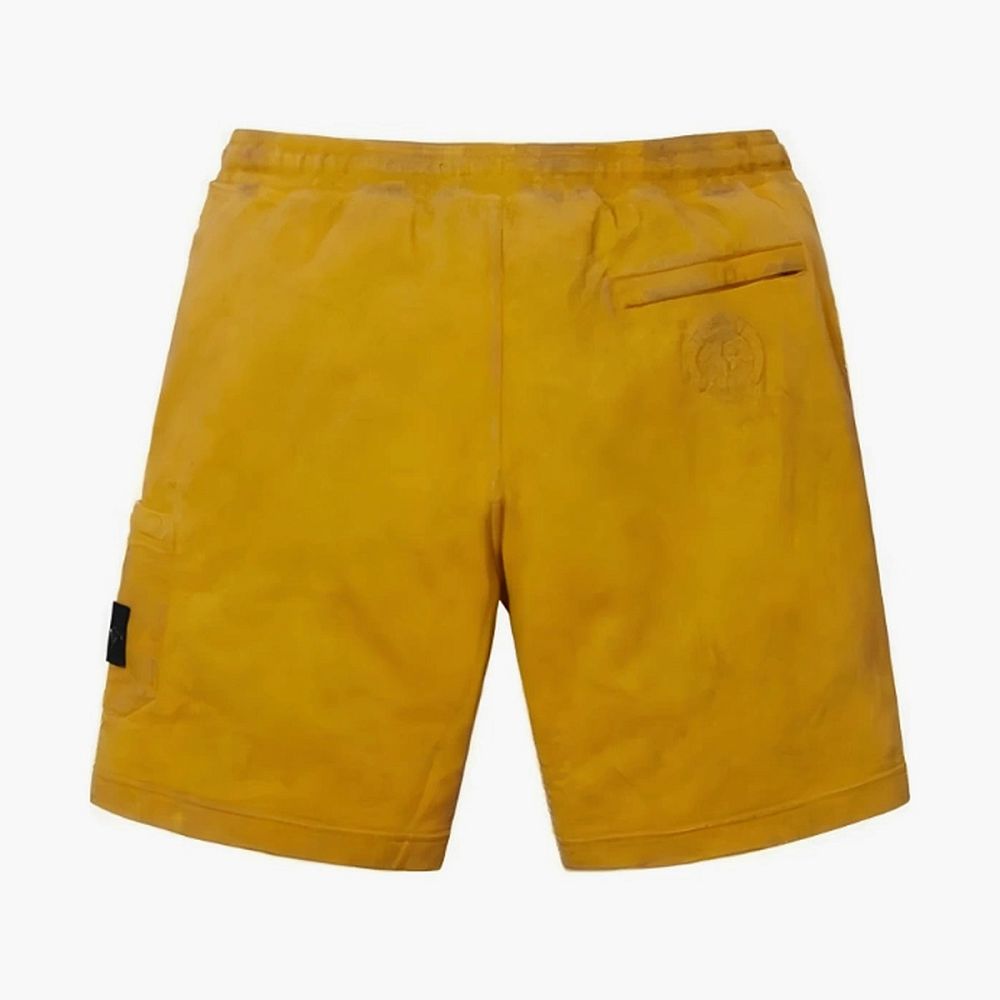 Supreme x Stone Island Sweatshorts Yellow