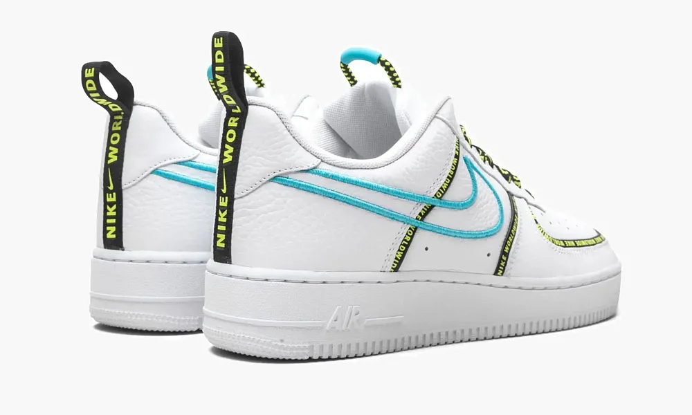 Air Force 1 Low Worldwide White Blue Fury Volt