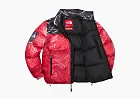 Supreme x The North Face Printed Nuptse Jacket Red