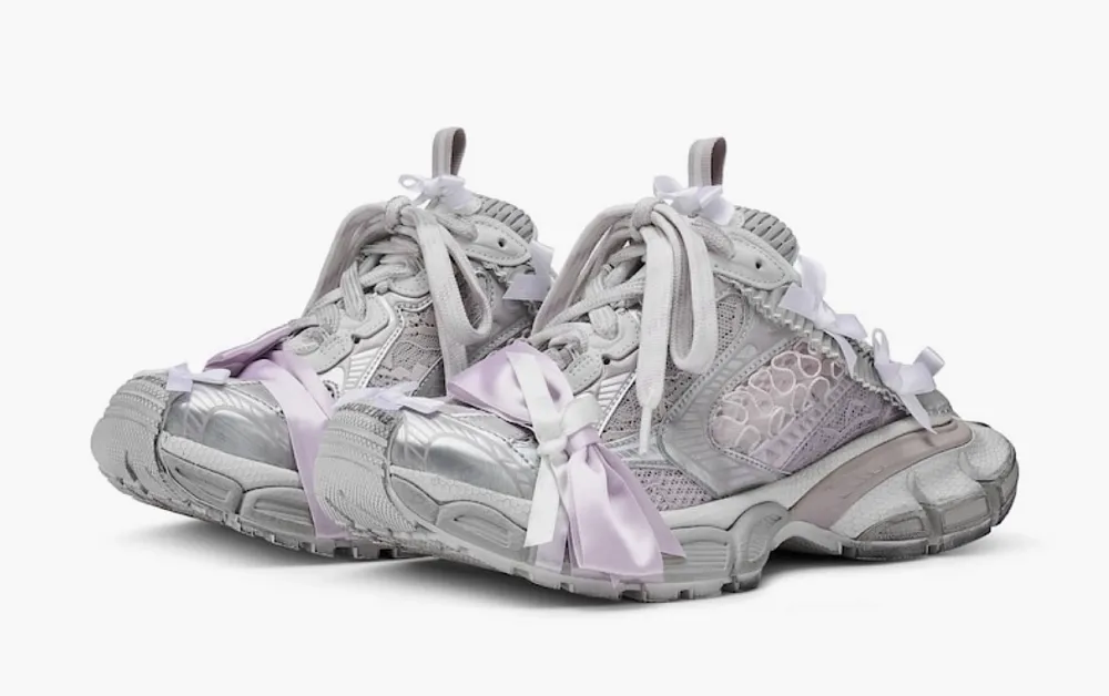 Balenciaga 3XL Lace Mule WMNS White Light Pink