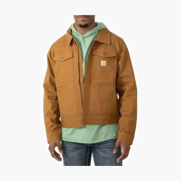 Carhartt 105748 Rugged Flex Duck Jacket logo Relaxed Fit 