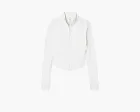 Alo Yoga Airbrush Corset Full Zip Jacket White
