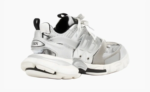 Balenciaga Track Low-Top Chunky Sneakers Silver 