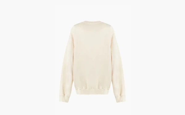 Sporty & Rich  ATHLETIC CREWNECK on Designer Wardrobe Cream  Sporty & Rich  ATHLETIC CREWNECK on Designer Wardrobe Cream