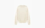 Sporty & Rich  ATHLETIC CREWNECK on Designer Wardrobe Cream 