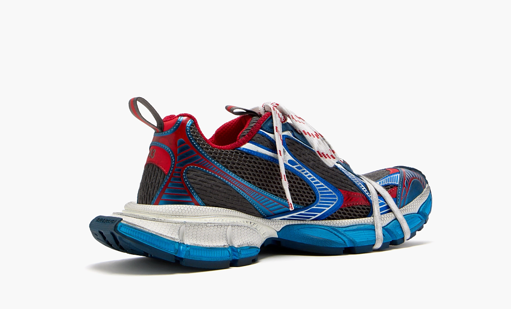 Balenciaga 3XL Sneaker Worn-Out - Blue Red