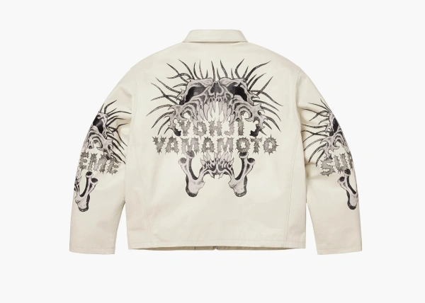 Supreme x Y’s Leather Jacket White 