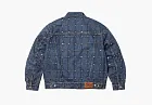 Supreme Studded Seam Denim Trucker Jacket  Blue
