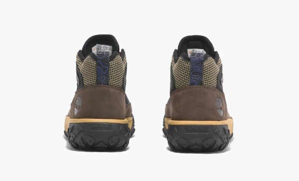 Timberland Greenstride Motion 6 Mid Hiking Boot Black Nubuck W Brown 