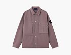 Stone Island Light Bull Denim-TC Overshirt Purple Grey
