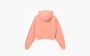 Sporty & Rich Wellness Ivy Cropped Hoodie Salmon/White 