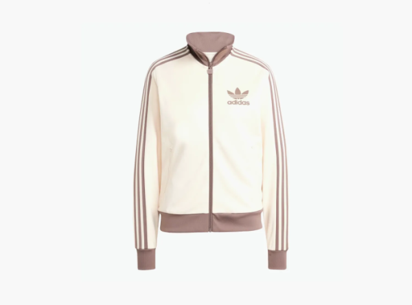 Adidas Beckenbauer Track Top  White / Trace Brown  Adidas Beckenbauer Track Top  White / Trace Brown