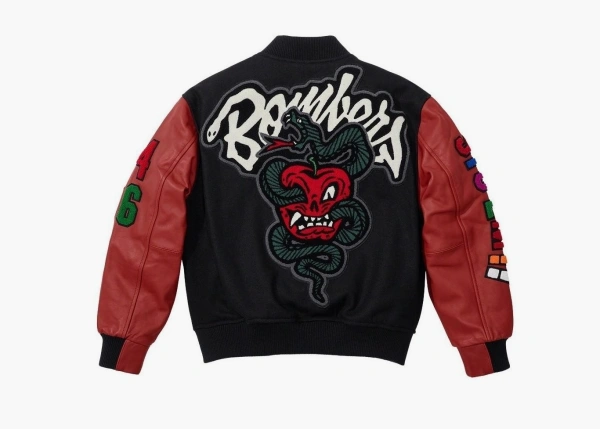 Supreme x WTAPS Varsity Jacket Black  Supreme x WTAPS Varsity Jacket Black