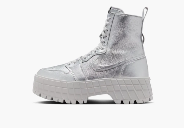 Air Jordan 1 High Brooklyn WMNS Metallic Silver 