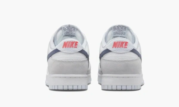Nike Dunk Low White Grey Navy Aqua Mini Swoosh