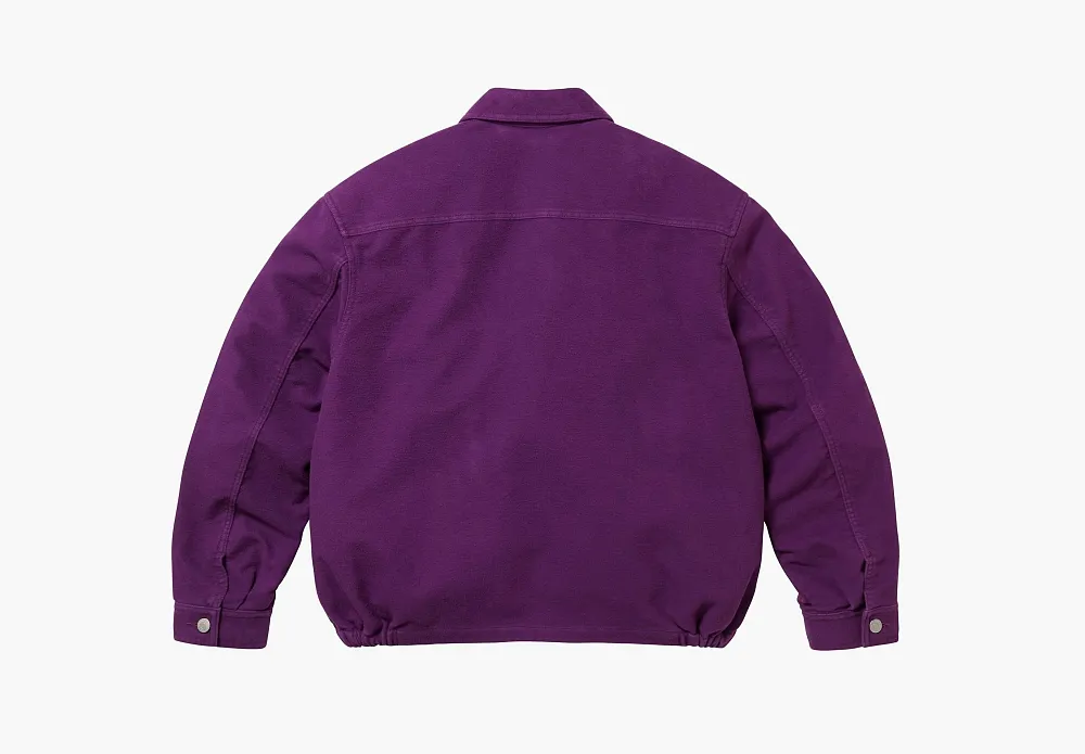 Supreme Moleskin Work Jacket  Purple