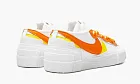 Nike Sacai Blazer Low White Magma Orange
