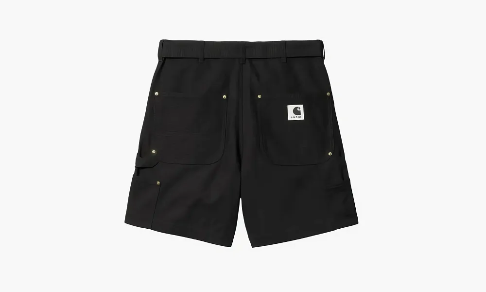Sacai X Carhartt Shorts WIP Black