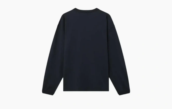  Stone Island Combed Organic Cotton Long-Sleeve T-Shirt Navy Blue 