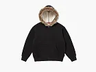 Supreme Faux Fur Zip Up Hooded Sweatshirt Black