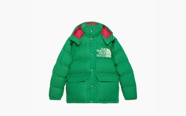 Gucci x The North Face Down Coat Green/Dark Green 