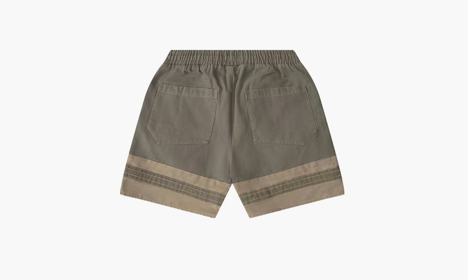 RHUDE Embroidered Canvas Logo Shorts "Olive Tan" 