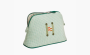  Hermès Bolide Pouch MM Crazy H "Cloud White & Mint Green" 