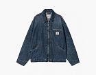 Carhartt WIP OG Detroit Jacket Blue Denim Black Collar