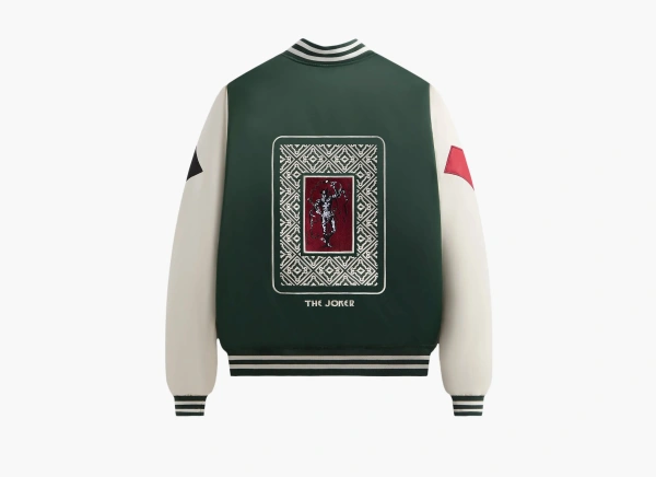 Kith x Batman Joker Satin Bomber Jacket Ivy Green 
