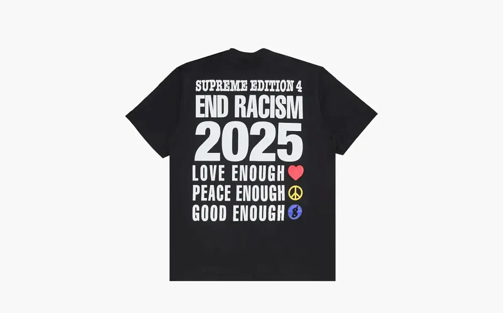 Supreme x Goodenough End Racism Tee Black