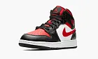 Air Jordan 1 Mid GS Black Fire Red