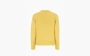 Sporty & Rich Embroidered Logo Crew Neck Wool Knit Top Yellow 