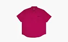 Supreme Rhinestone Pin Up Short-Sleeve Work Shirt Fuchsia