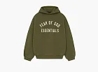 Fear of God Essentials Fleece Hoodie Military
