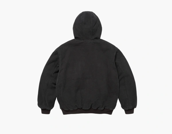 Supreme Reflective Arc Hooded Work Jacket Black 