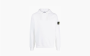 Stone Island Garment Dyed Popover Hoodie White 