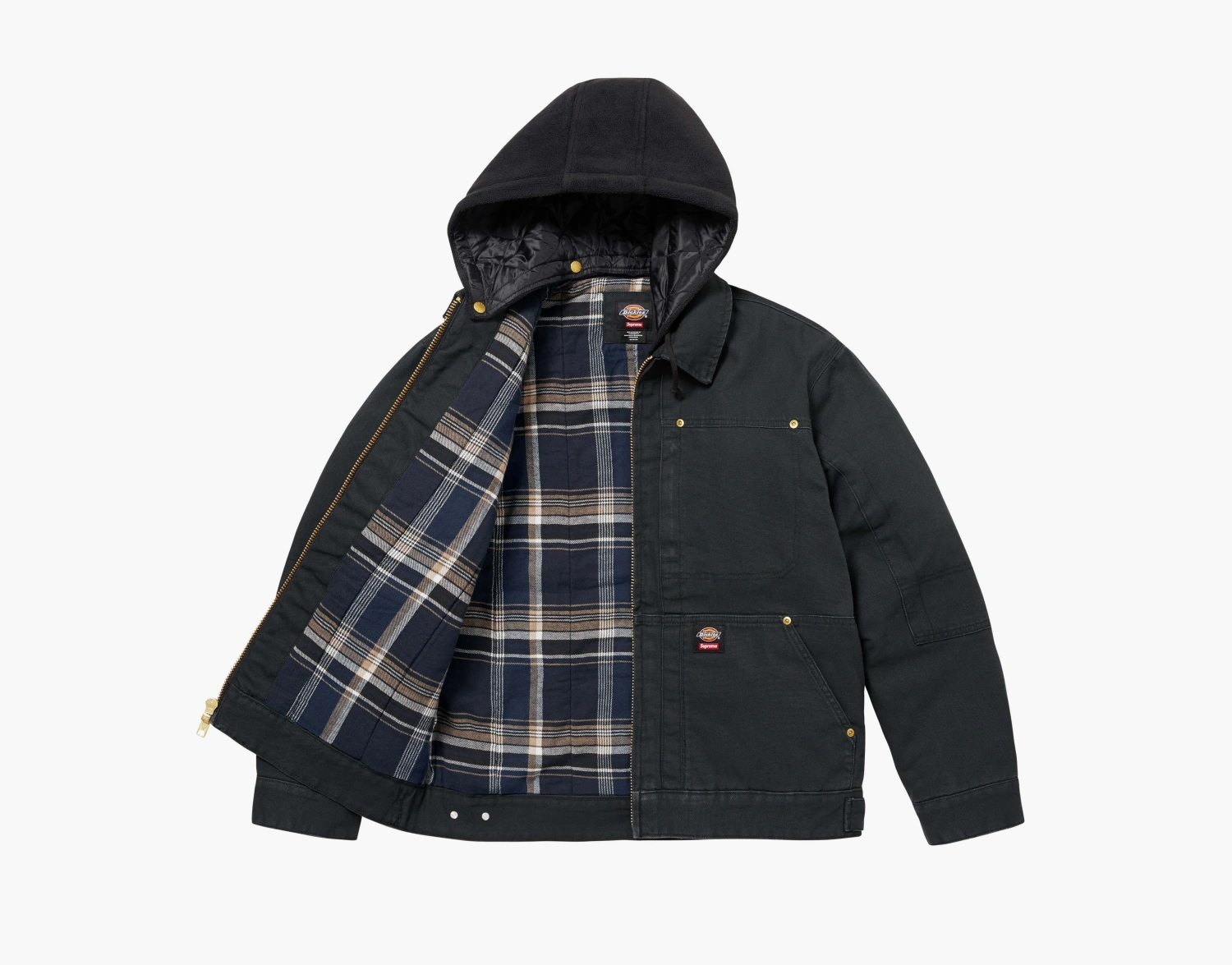 Supreme x Dickies Hooded Work Jacket Black 